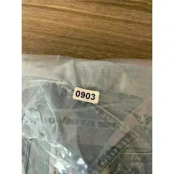 Vtg 80's Whistles Pearl Snap Denim Button Up Shirt Bear Embroidered Size M - Picture 12 of 12